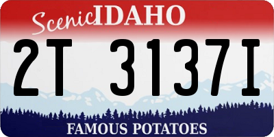 ID license plate 2T3137I