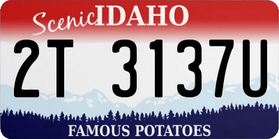 ID license plate 2T3137U