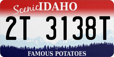 ID license plate 2T3138T