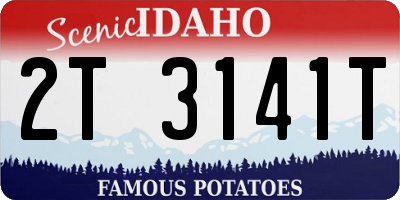 ID license plate 2T3141T