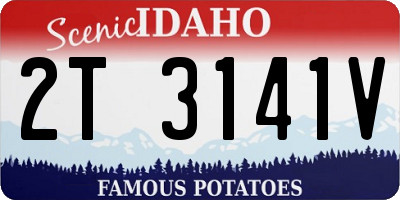 ID license plate 2T3141V