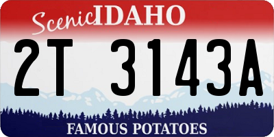 ID license plate 2T3143A