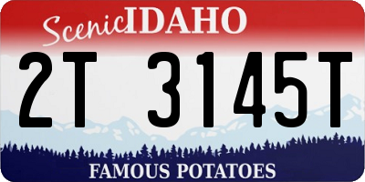 ID license plate 2T3145T