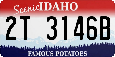ID license plate 2T3146B