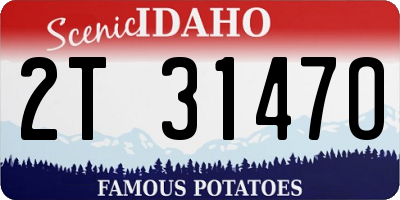 ID license plate 2T3147O