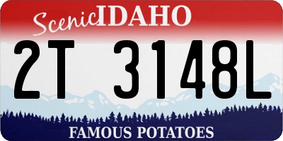 ID license plate 2T3148L