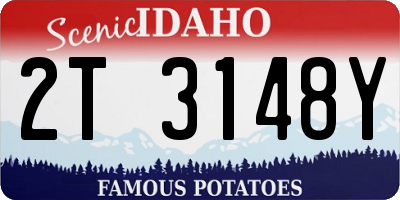 ID license plate 2T3148Y
