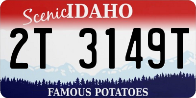 ID license plate 2T3149T