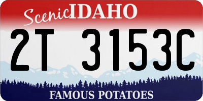 ID license plate 2T3153C