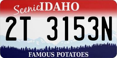 ID license plate 2T3153N
