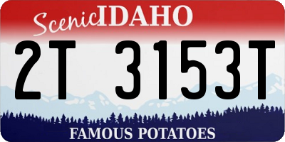ID license plate 2T3153T