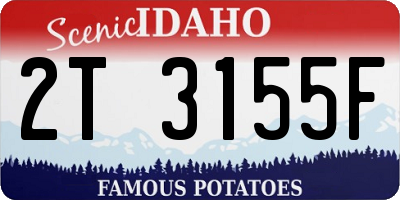 ID license plate 2T3155F