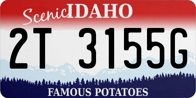 ID license plate 2T3155G