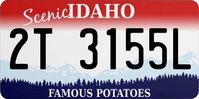 ID license plate 2T3155L