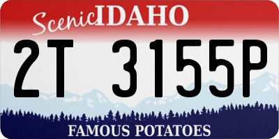 ID license plate 2T3155P