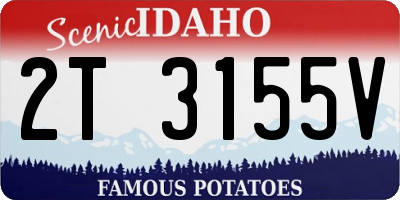 ID license plate 2T3155V