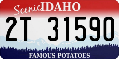 ID license plate 2T3159O