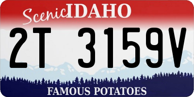 ID license plate 2T3159V