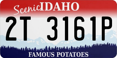 ID license plate 2T3161P