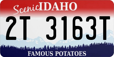 ID license plate 2T3163T