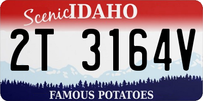 ID license plate 2T3164V