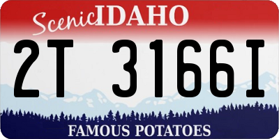 ID license plate 2T3166I