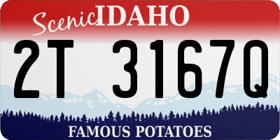 ID license plate 2T3167Q