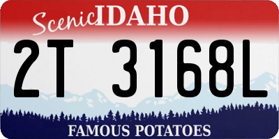 ID license plate 2T3168L