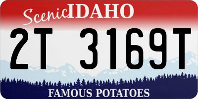 ID license plate 2T3169T