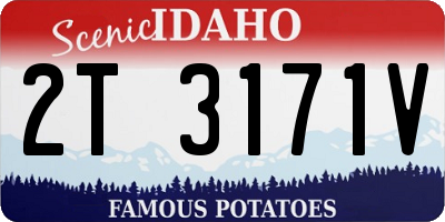 ID license plate 2T3171V