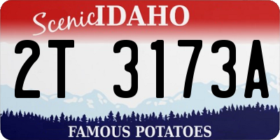 ID license plate 2T3173A
