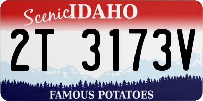 ID license plate 2T3173V