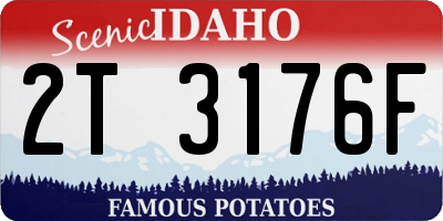 ID license plate 2T3176F