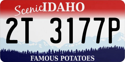 ID license plate 2T3177P