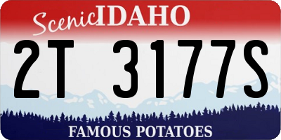 ID license plate 2T3177S