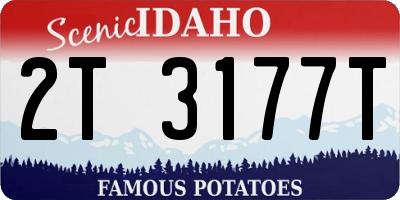 ID license plate 2T3177T