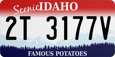 ID license plate 2T3177V