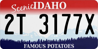 ID license plate 2T3177X