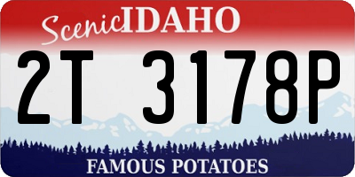 ID license plate 2T3178P