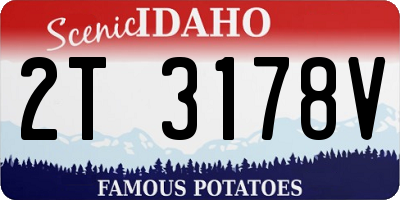 ID license plate 2T3178V