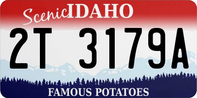 ID license plate 2T3179A
