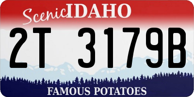 ID license plate 2T3179B