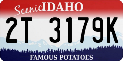 ID license plate 2T3179K