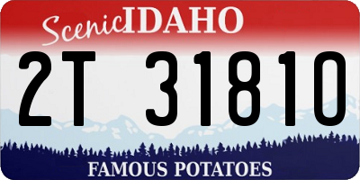 ID license plate 2T3181O