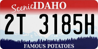 ID license plate 2T3185H