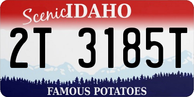 ID license plate 2T3185T