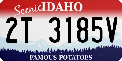 ID license plate 2T3185V