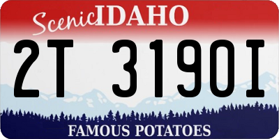 ID license plate 2T3190I