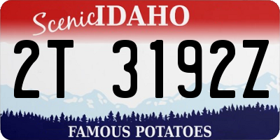 ID license plate 2T3192Z