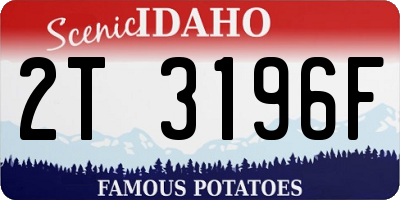 ID license plate 2T3196F